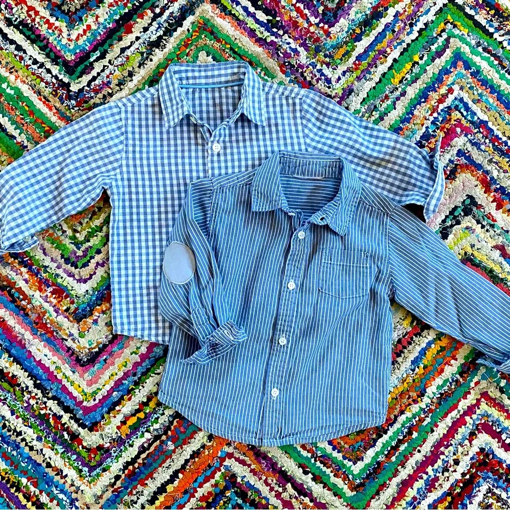 🐻 2/$25 • HP!! 🥳 Adorable Button Down Bundle